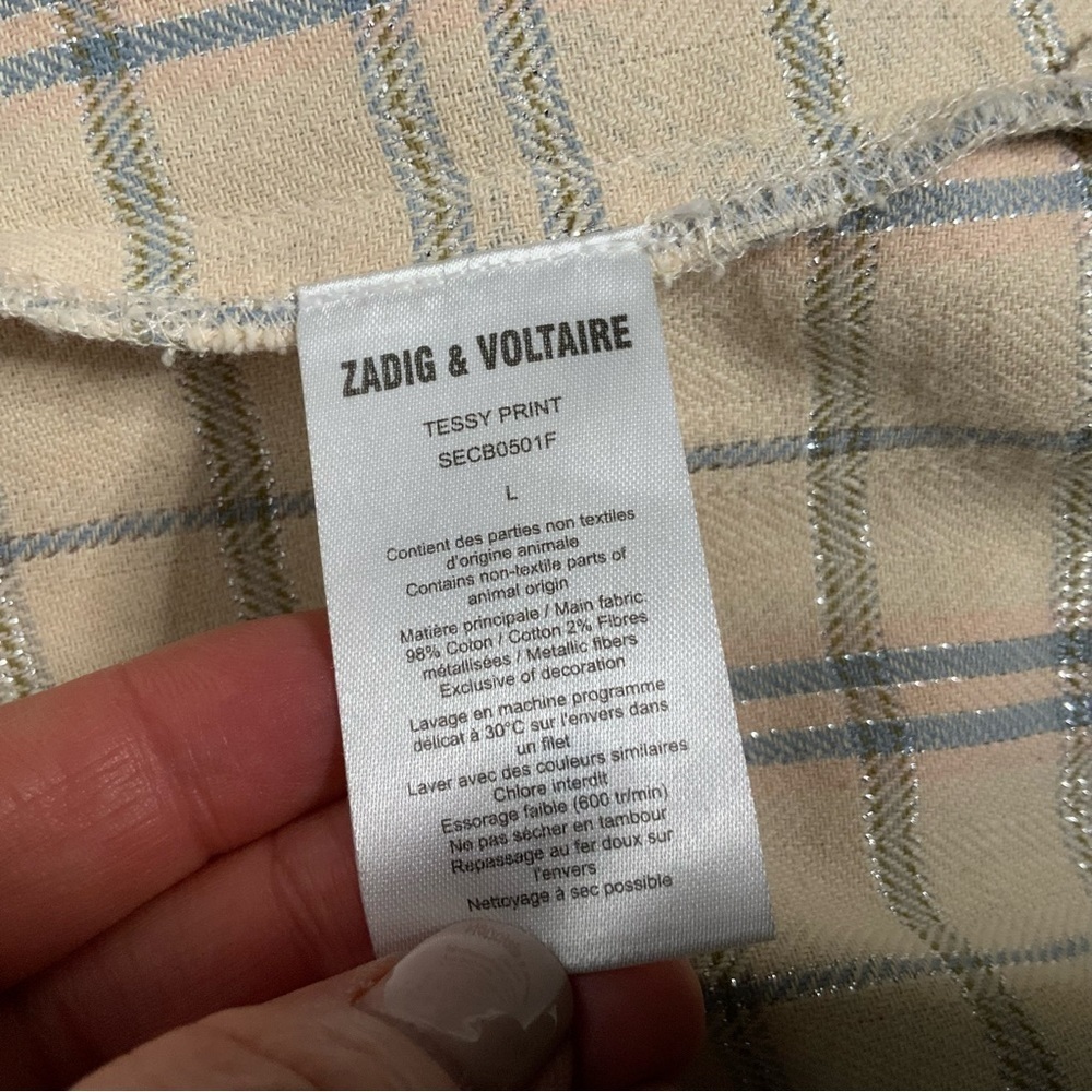 Zadig & Voltaire‎ high fashion shirt. - Picture 8 of 15